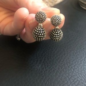 Black & Silver Dangly Earrings